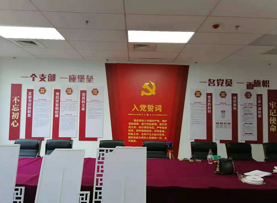武汉1396me皇家世界广告公司给湖北省药品监督管理局武汉分局安装文化墙